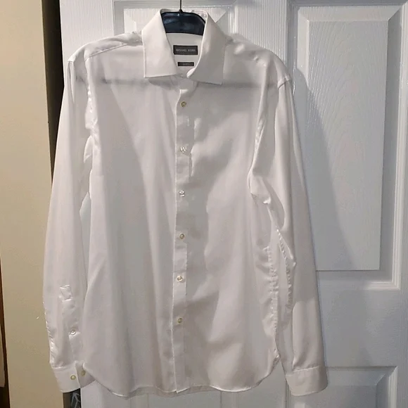 michael kors mens white dress shirt Michael Kors Dress Shirts for Men